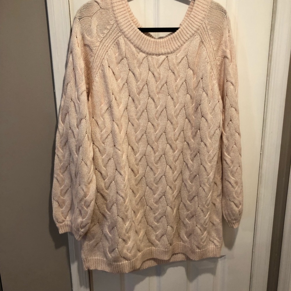XxL merona sweater, light pink